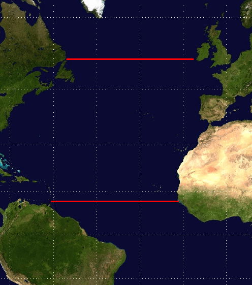 Equal distances, right