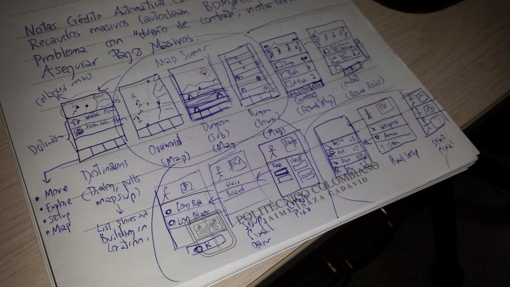 Mobile frontend sketches