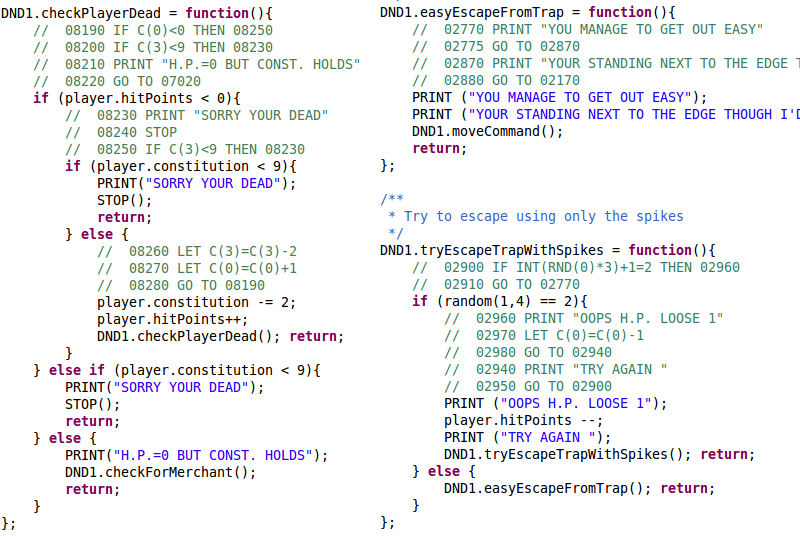 Bringing order into the sourcecode