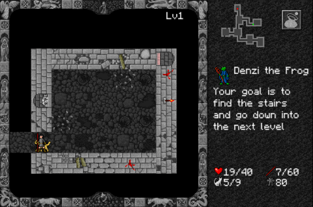 Experimenting with zelda-like fake perspective (corner tiles still missing)