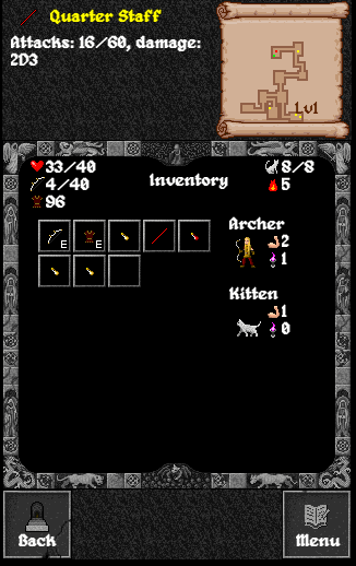 New inventory screen