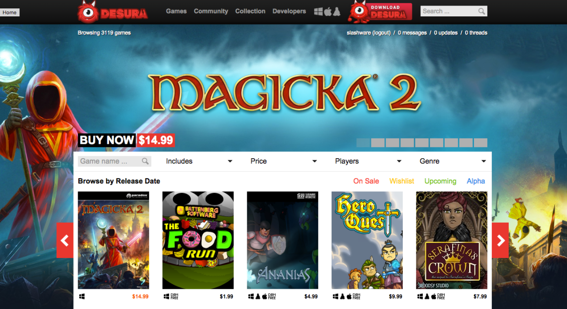 Release on Desura
