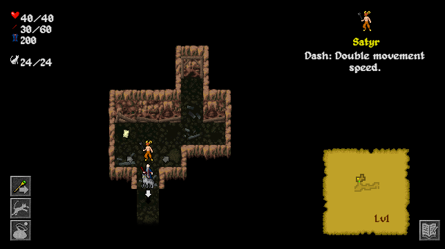 The cave leading to the entrance of the crypts