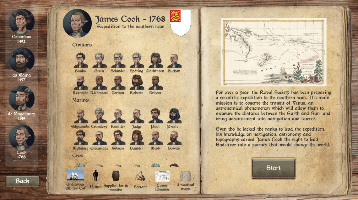 Campaign Selection Screen