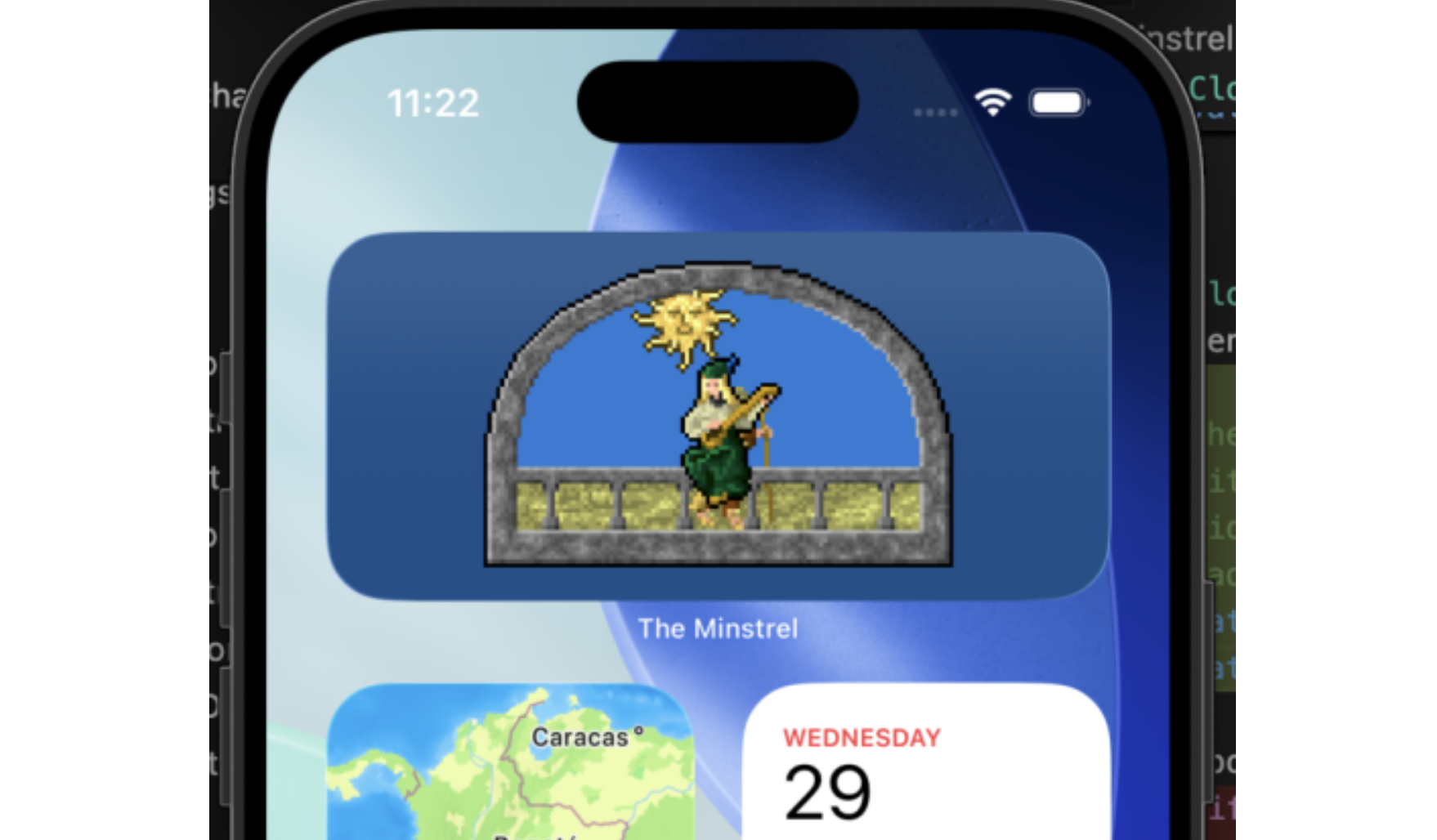 The Minstrel, iOS Widget – Day 2