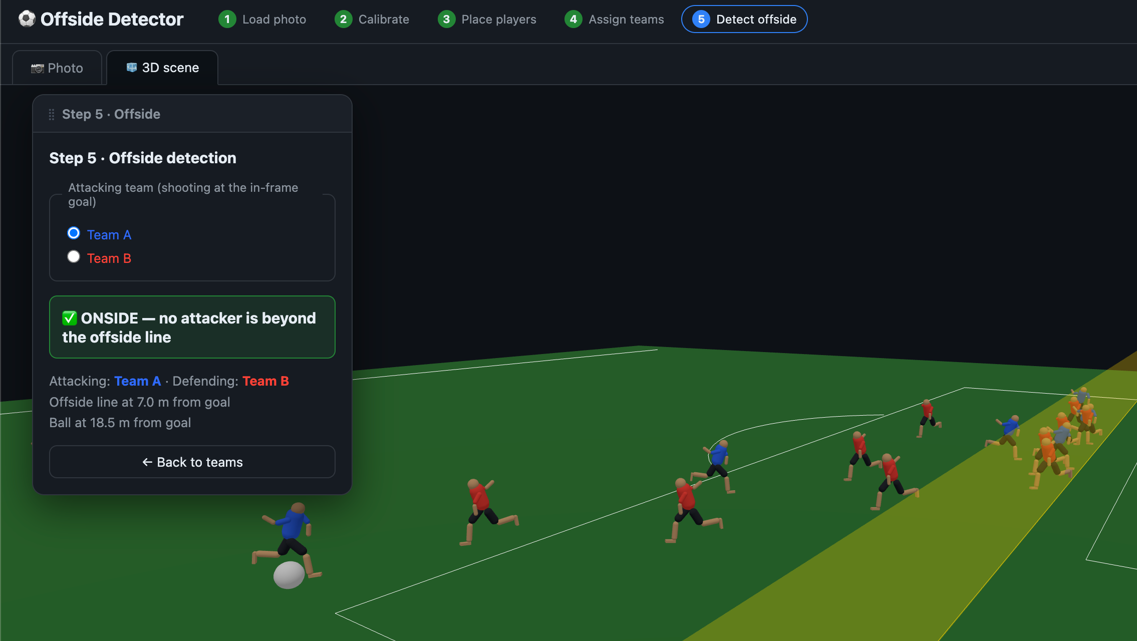 Short Claude Experiments #3 – Offside Detector