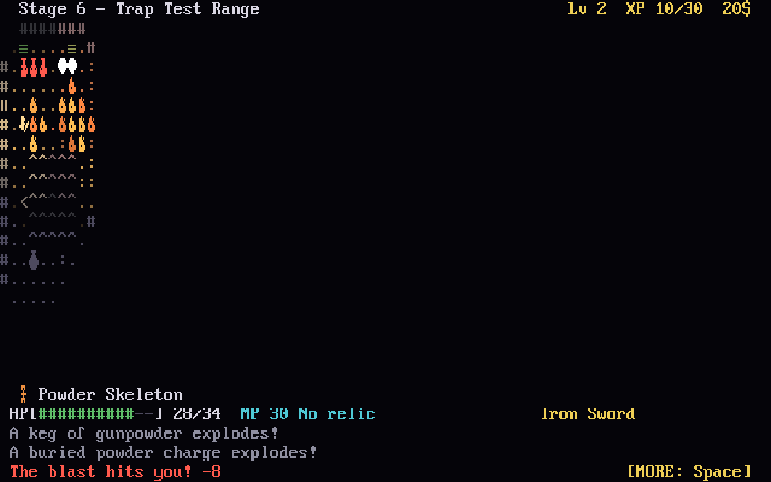 Castle of the Vampire – Day 11, Explosive Knockback